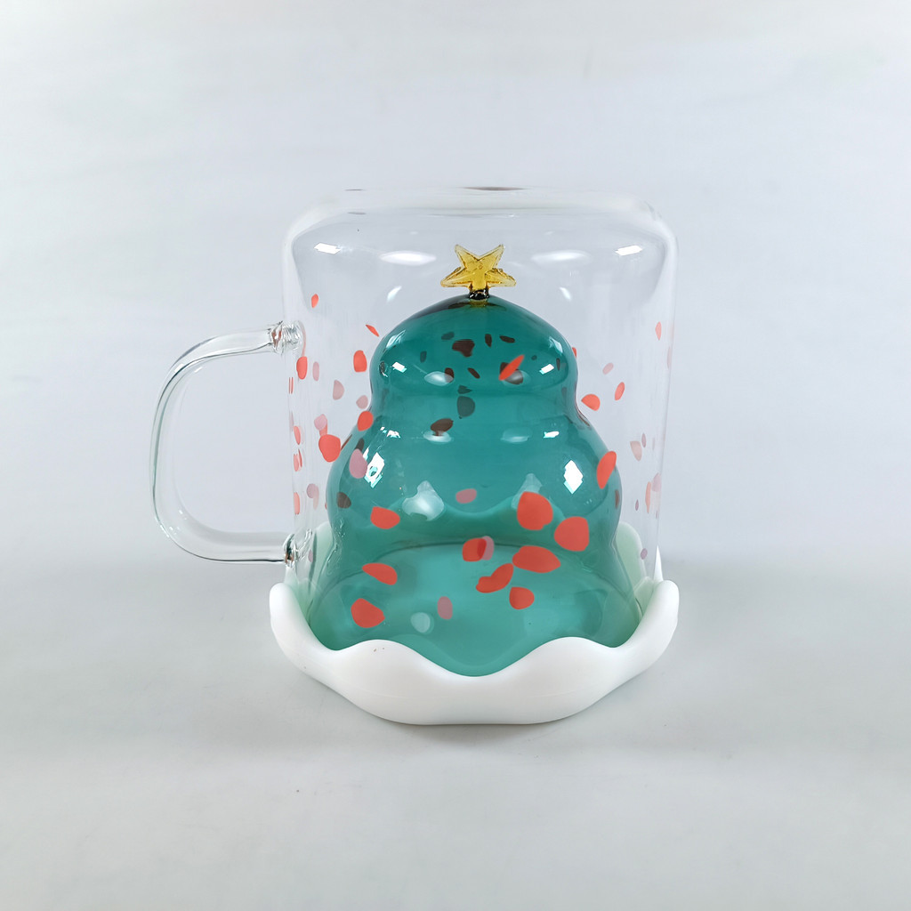 

Arshen Gelas Cangkir Pohon Natal Christmas Tree Cup Double Wall 300ml - AR16
