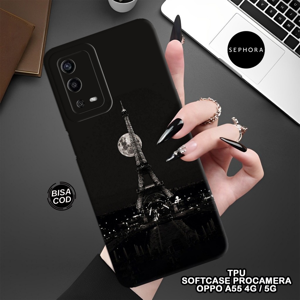 Softcase OPPO A55 4G Terbaru - Fashion Case Aesthetic - Case OPPO A55 4G - Case Pro Camera - Casing 