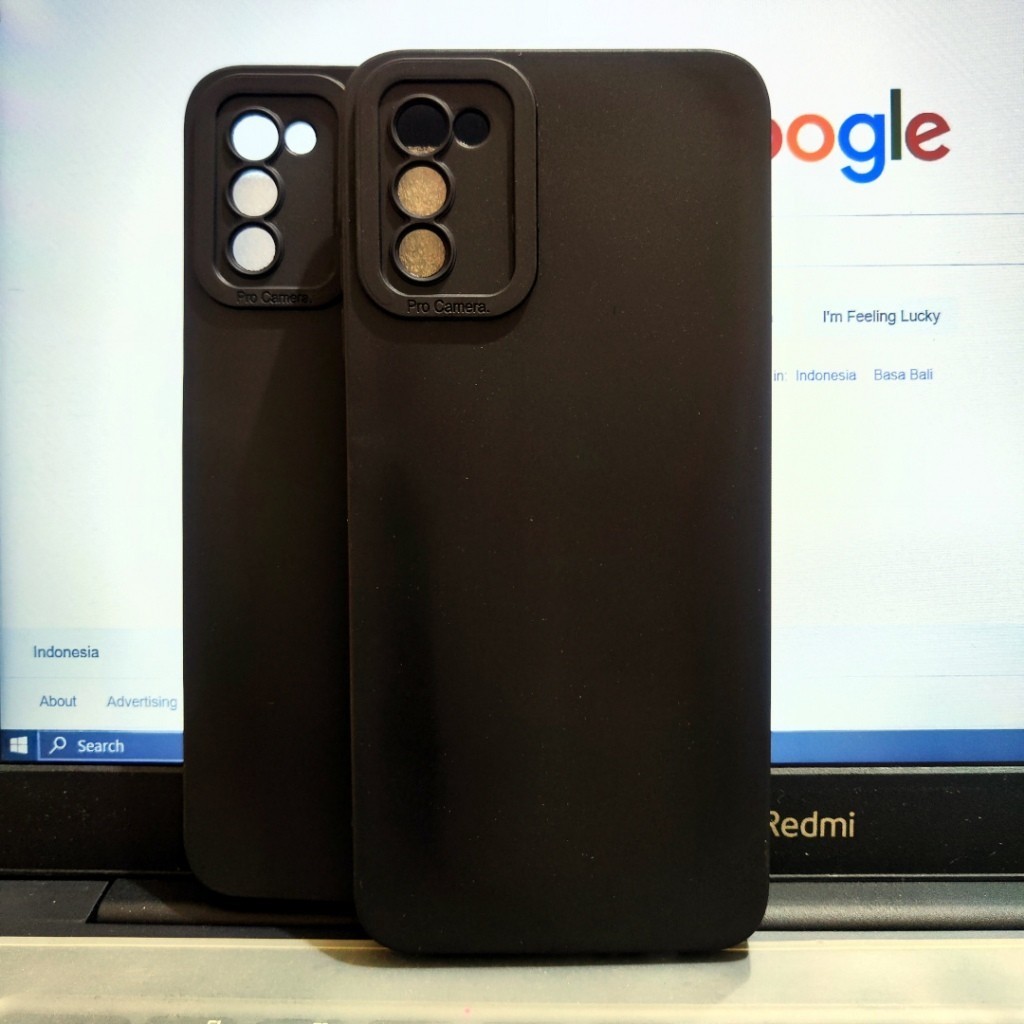 Softcase Pro Camera Samsung A03, Samsung A03 Core, Samsung A03s Silikon Casing TPU Macaron Hitam