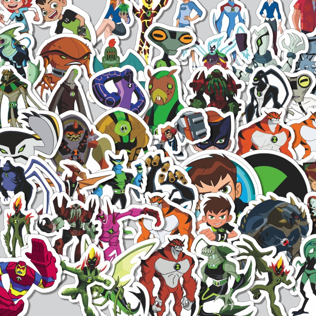 

Stiker Cutting Pack Stiker Kartun Series Ben Ten Karakter Mix 4 Isi 100Pcs Series Aesthetic Lucu Keren Untuk Koper Bahan Vynil