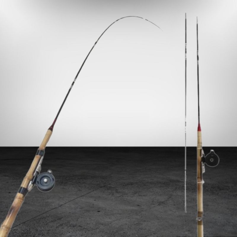 _ kwt _ ViRaL Joran set fiber solid pro sambung 2 150cm (bambu cendani) Td4