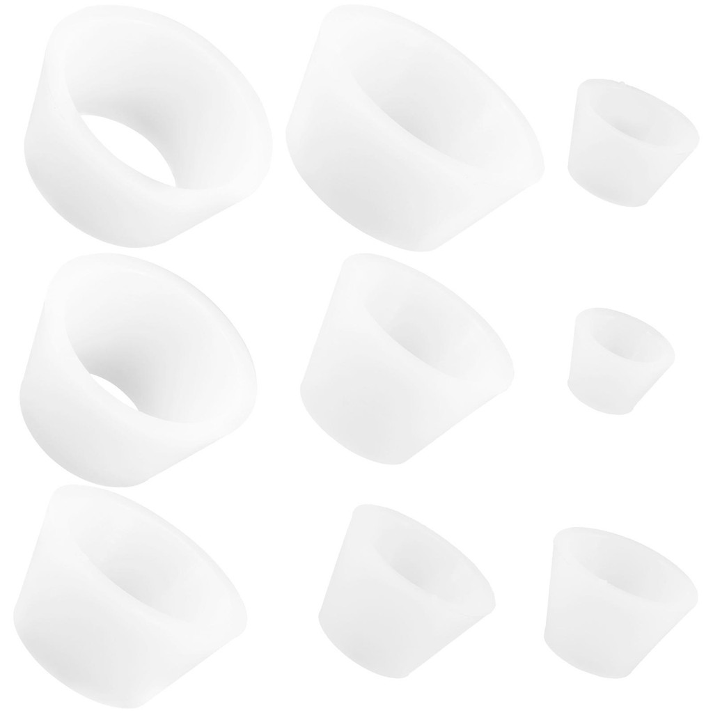9 Pcs Silicone Sealing Ring Reusable Filter Adapter Funnel Filtering Kit Tapered Collar Flask Attach