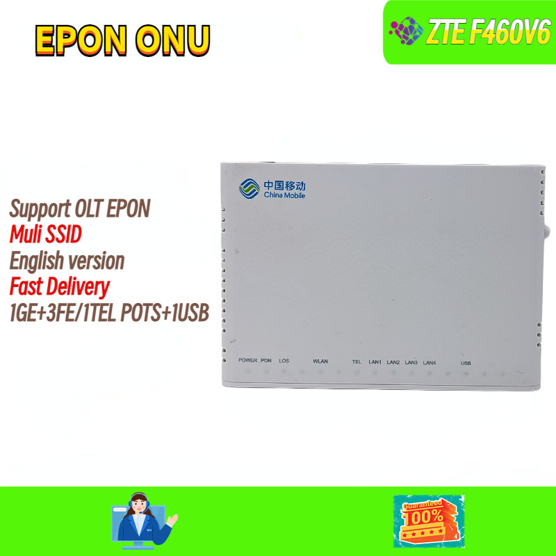 ZTE F460 V6 EPON ONU ONT English Firmware Version 1GE 3FE WIFI WIRELESS SUPPORT BRIDGE