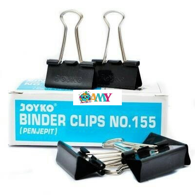 

(1KOTAK ISI 12PCS) JOYKO BINDER CLIP 155 AMY STASIONARY