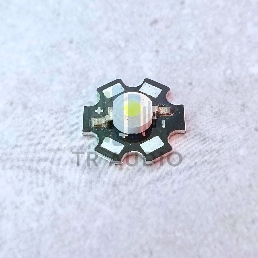 HPL LED 1 Watt Putih – Dengan Pendingin Heatsink