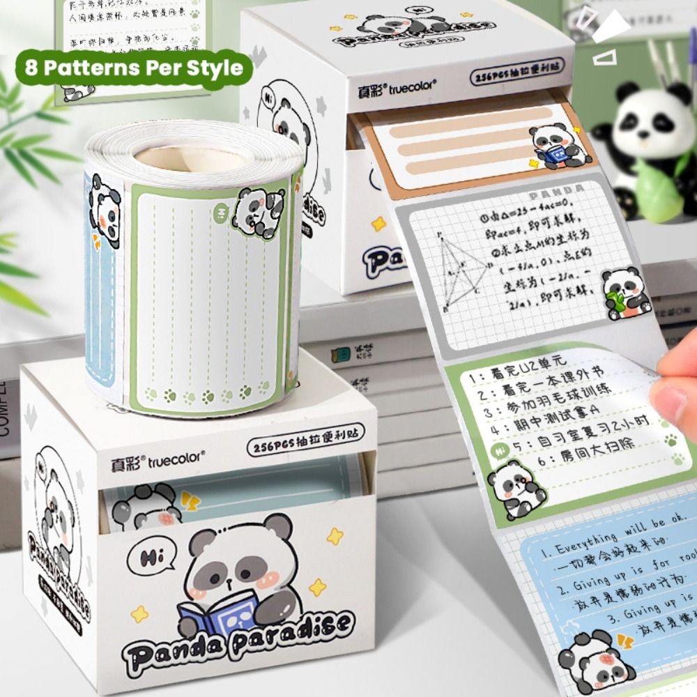 

256 PCS/Set Cute Pull-out Type Sticky Notes Capybara DIY Labels Stickers Full Adhesive Scrapbook Sticker Students