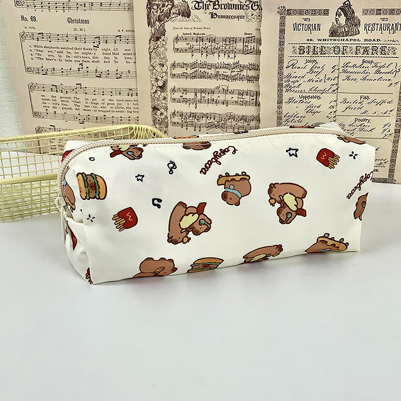 

1Pcs Capybara Large Capacity Pencil Case Cartoon Stationery Organizer Simple Pencil Case Pen Bag School Supplies Student Gift