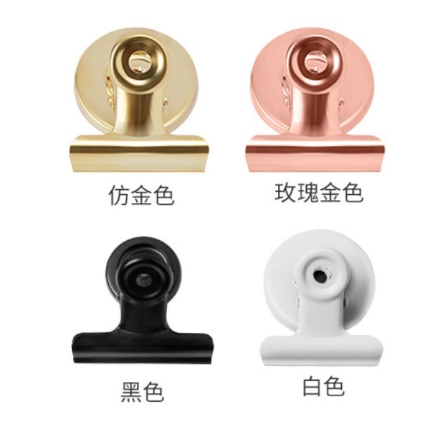 

10 Pcs Strong Clips Paper Clamps Heavy Duty Refrigerator Magnets with Clips for Files Photos Displays