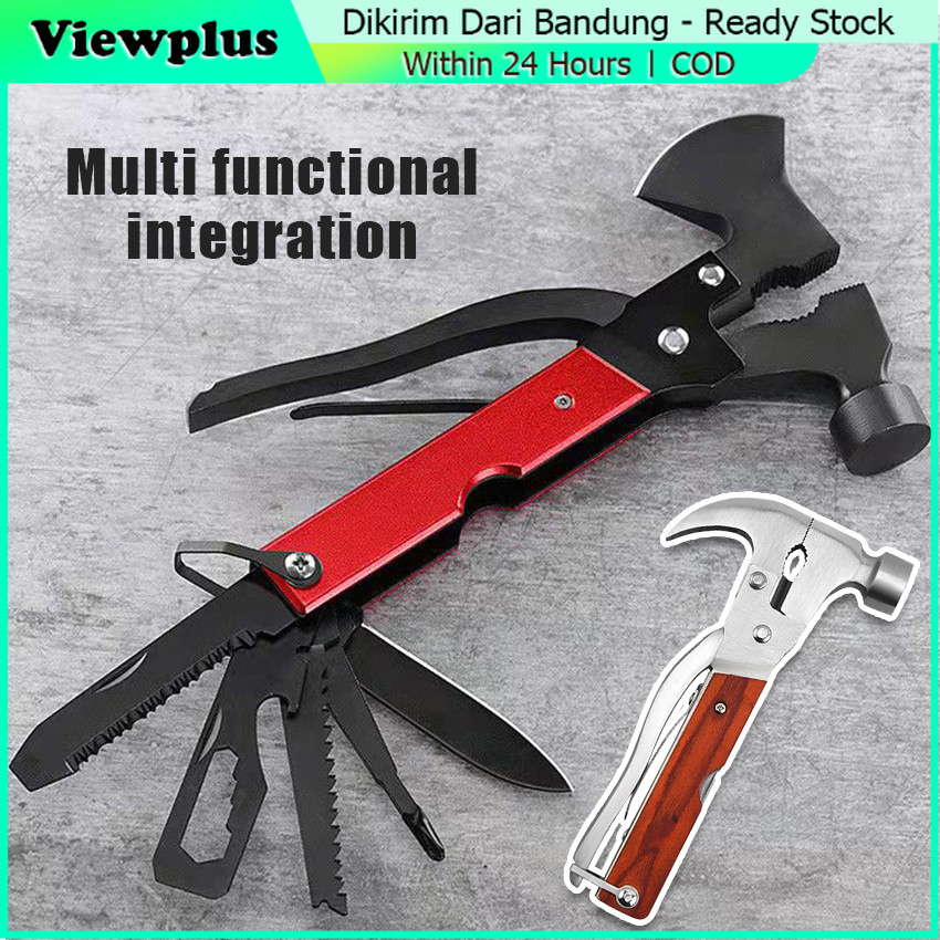 Multifunction Axe 15 in 1 - Palu/Kapak Multifungsi Outdoor EDC PALU TANG kapak gergaji TAC TOOL Mult
