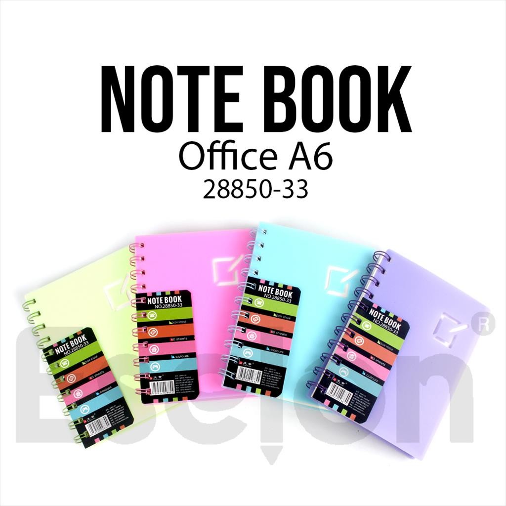 ♚Diary Spiral A6 Office  Warna 80 Lembar 28850-33 / Notebook A6♚