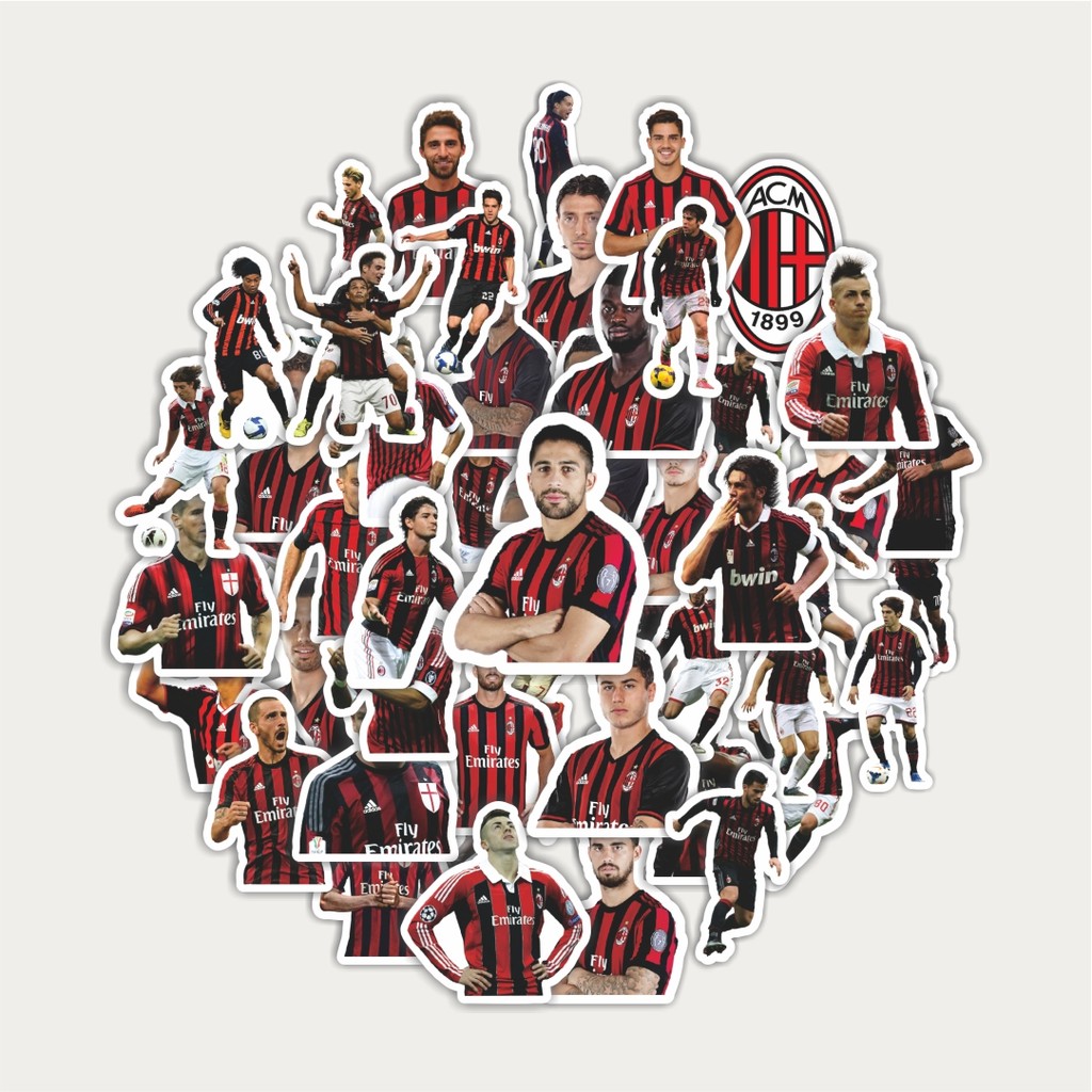 

Sticker Pack Stiker Football Series AC Milan | Sticker TUMBLR | Stiker LAPTOP KOPER HELM