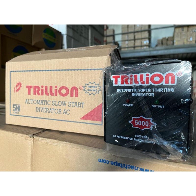 NEW PRODUK Auto Soft Start Anti Jeglek 5000w Penghemat Daya Listrik TRILLION 5000 Watt / Inverator T