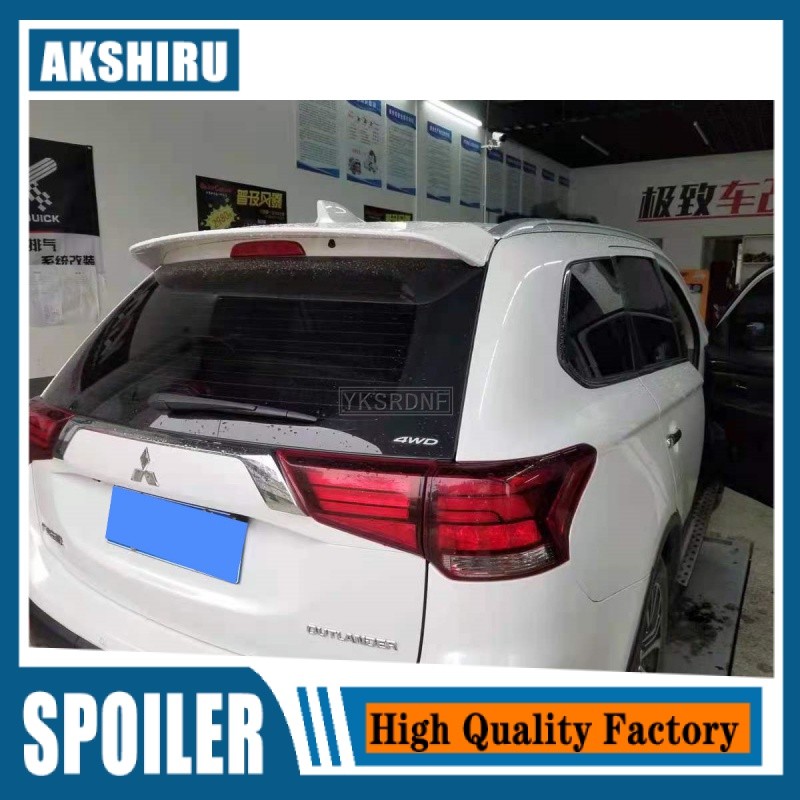 For Mitsubishi Outlander 2013 to 2019 roof spoiler High quality ABS spoiler Primer or any color rear