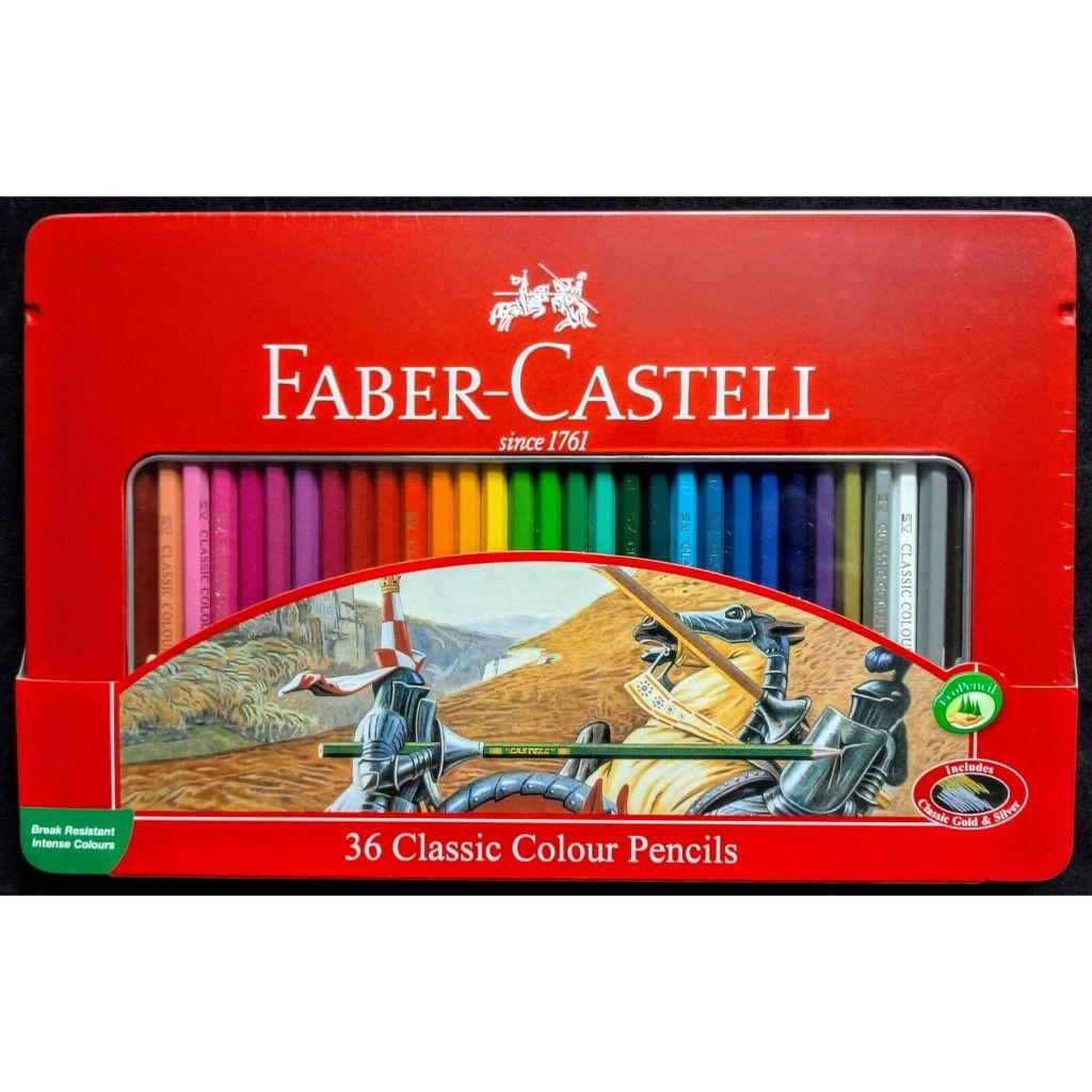 

Pensil Warna Faber Castell 36Classic Kemasan Kaleng (Tin case)