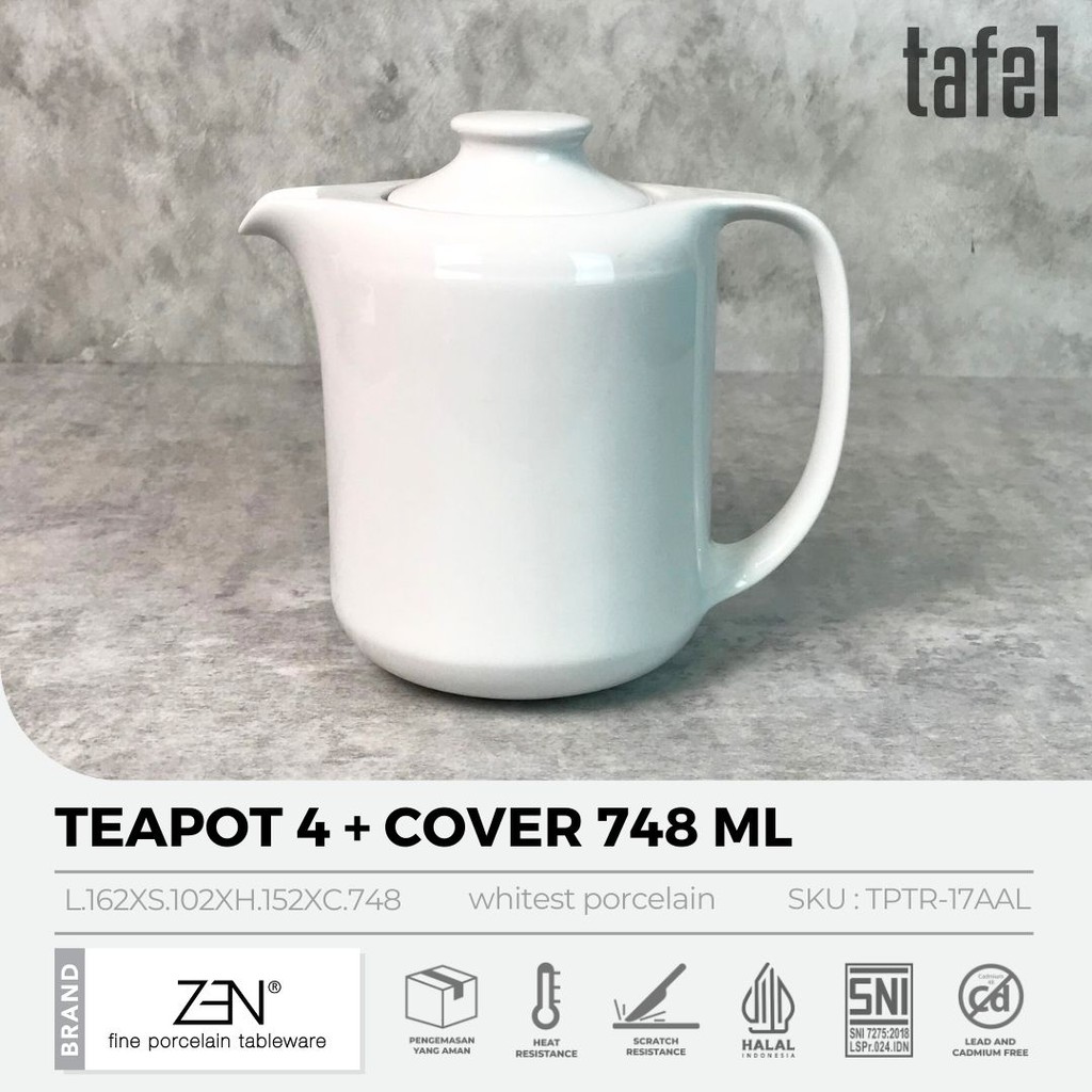 ZEN Teko Keramik / Tea Pot 4 + Cover HORECA 748 ml