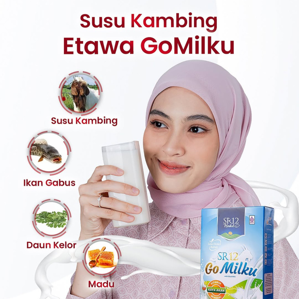 

SR12 Go Milku 200gr Susu Etawa Gomilku Kualitas Premium Kemasan Hemat SR12 Susu Kambing Etawa Bubuk best seller