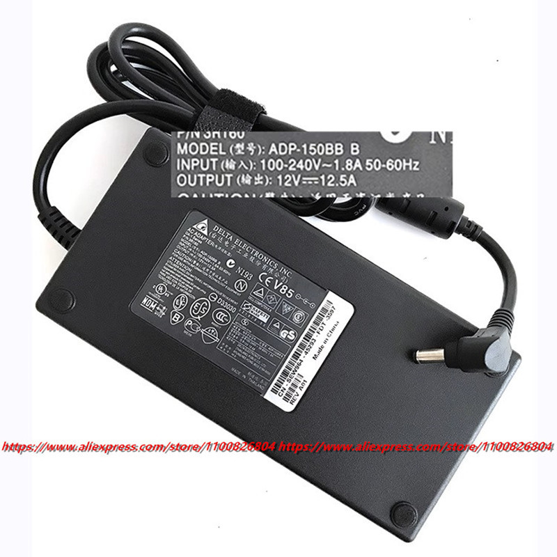 Original Delta 12V 12.5A 10A 8A 7.5A 6A 5A 150W Laptop AC Adapter Charger Genuine Power Supply 5.5*2