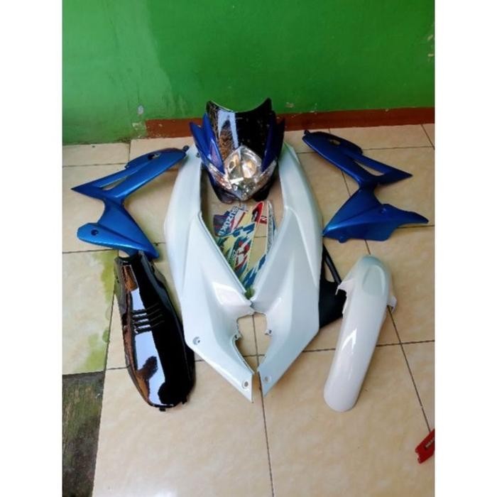 FULL BODY HALUS SATRIA FU BARONG BIRU PUTIH PLUS STRIPING