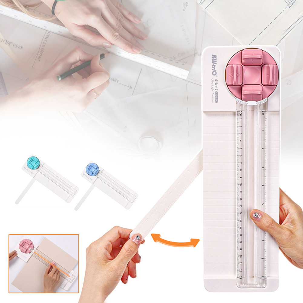 

4 In 1 Craft Paper Cutter Multi-functional Hand-made Paper Cutting Tool For Home