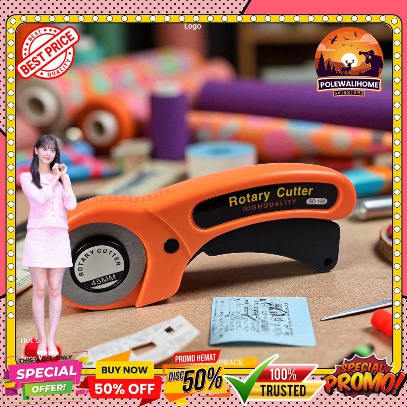 

JIGONG Rotary Cutter Roller Blade Alat Potong Pisau Putar 45mm - SD-100