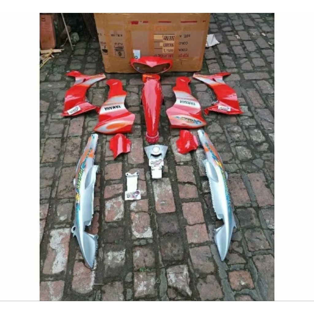 body fullset jupiter Z burhan jupiter z lama Dek body halus jupiter Z lama warna oren Silver