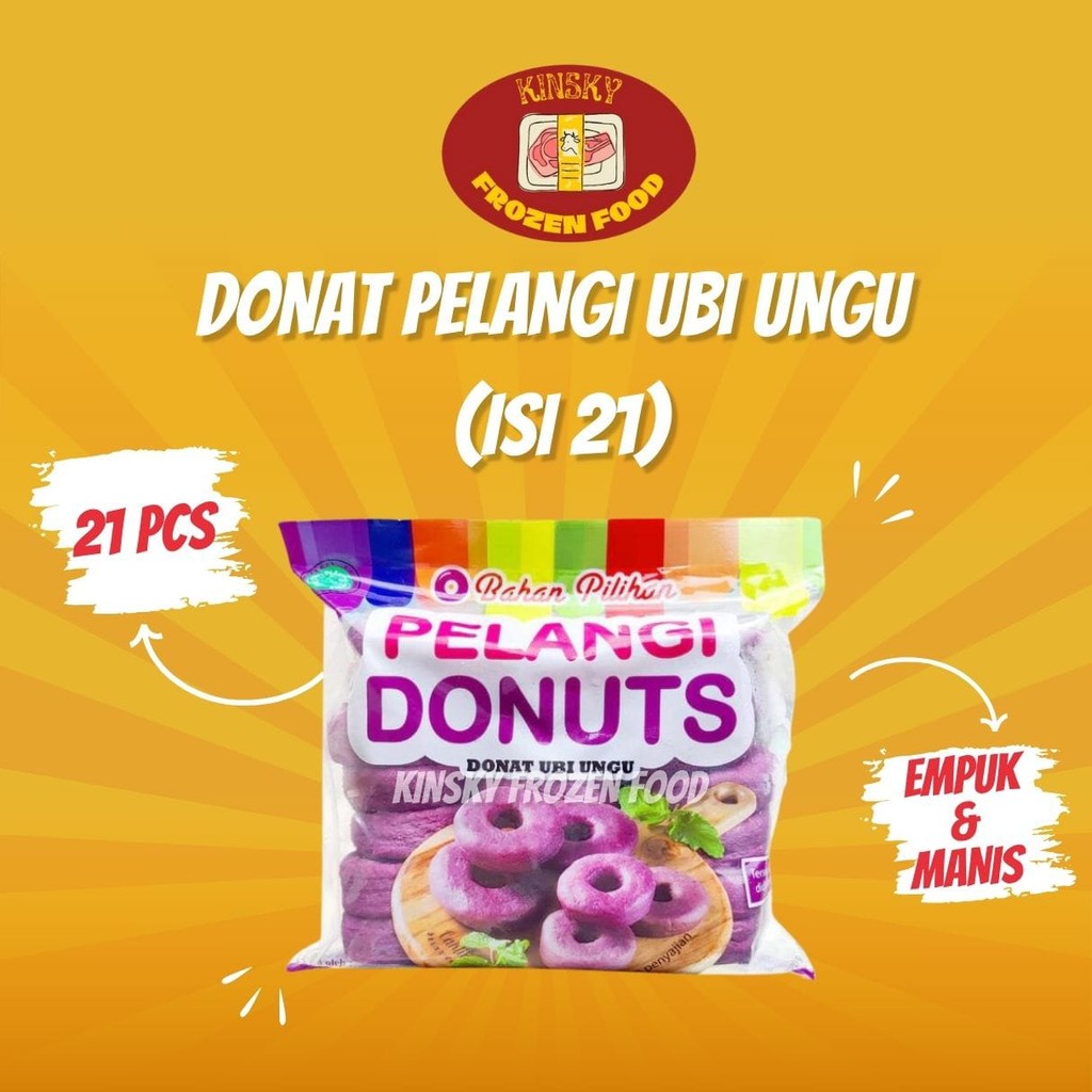 

DONAT UBI UNGU PELANGI MINI ISI 21