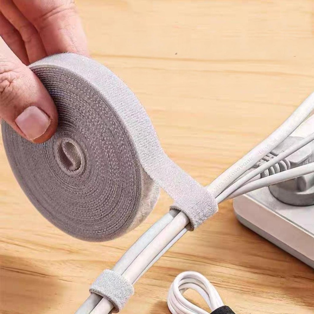 

Velcro Lebar 2cm Pengikat Kabel Fiber Optik Magic Tape Per m