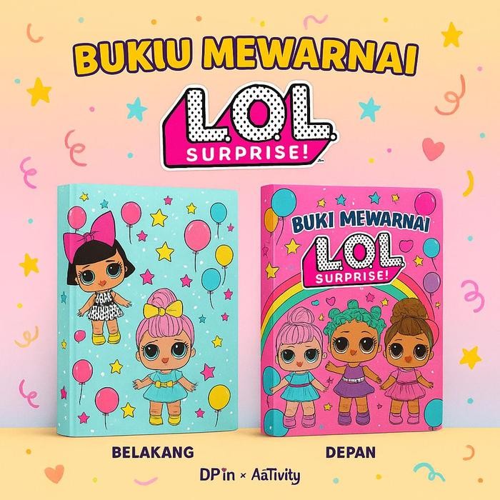 

DpinxAaTivityBuku Gambar Mewarnai [ LOL 2 ] Anak Karakter Lucu – Edukasi & Hiburan Kreatif | Buku Aktivitas Belajar Menggambar untuk PAUD TK SD - A4