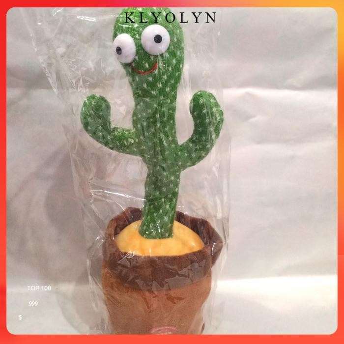 Boneka kaktus goyang / dancing cactus / dancing kaktus - Packing plastik