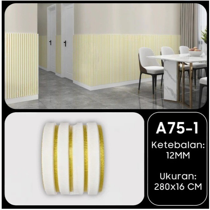 KENDI HOME SIDOARJO Wallpaper Sticker Dinding 3D Premium XPE Foam, Tebal, Tahan Benturan, Anti Air &