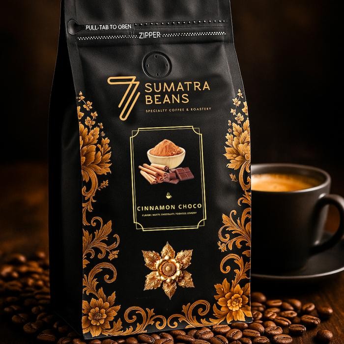 

Seven Sumatra Beans Cinnamon Choco Specialty Coffee 100% Arabica 200gr
