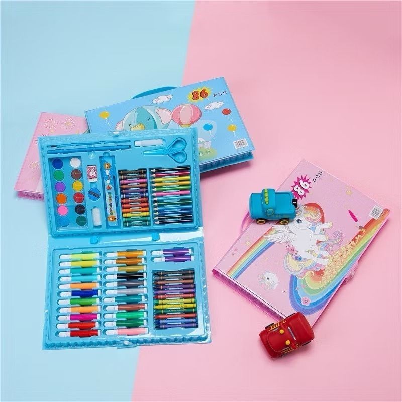 

Crayon Anak 86 Pcs / Set Mewarnai 86 pcs / Mita Crayon