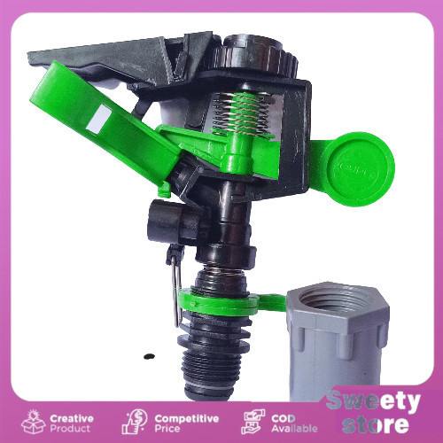 5 pcs SPRINKLER TEMBAK + SOCK DRAT OTOMATIS  SPRINKLE KINCIR AIR IRIGASI ROTASI 360 DERAJAT kincir a