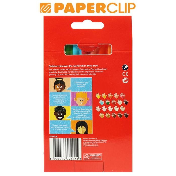 

TERLARIS! SPIDOL FABER CASTELL 155006E 20C CONNECTOR PENS WORLD COLOURS