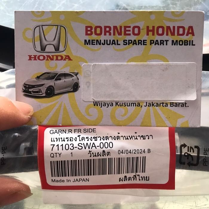 LIST BEMPER BUMPER OVER FENDER SPAKBOR SAMPING KANAN KIRI DEPAN BAWAH MOBIL HONDA ALL NEW CRV RE GEN