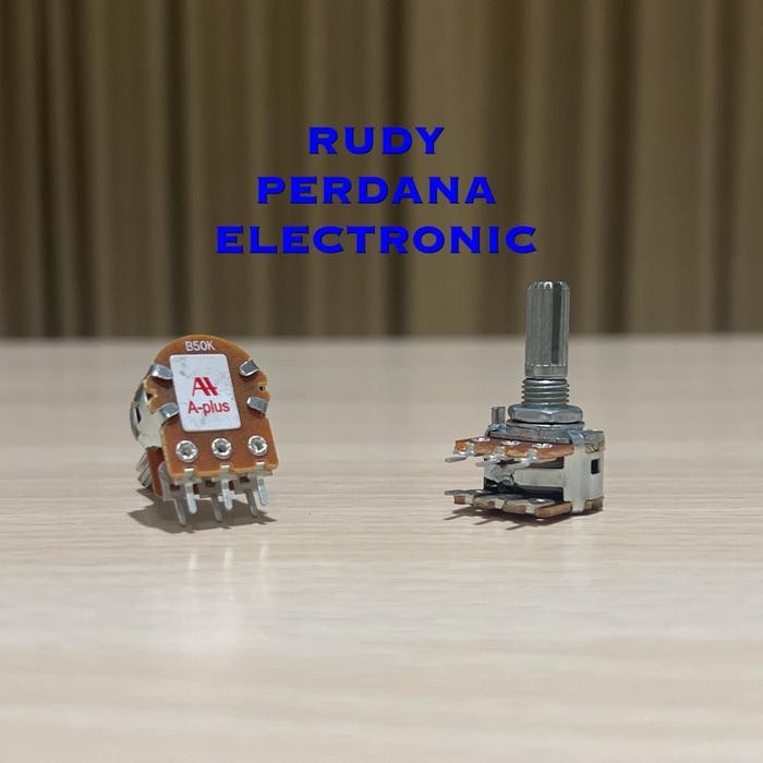 ZL99 POTENSIO 50K 50 K OHM Ω STEREO ROTARY KLIK A-PLUS APLUS ALPHA
