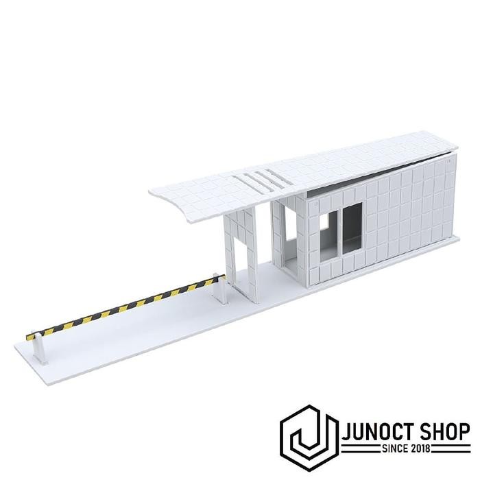 GEDUNG POS SECURITY SATPAM KANTOR POLISI AW - MINIATUR MAKET DIORAMA