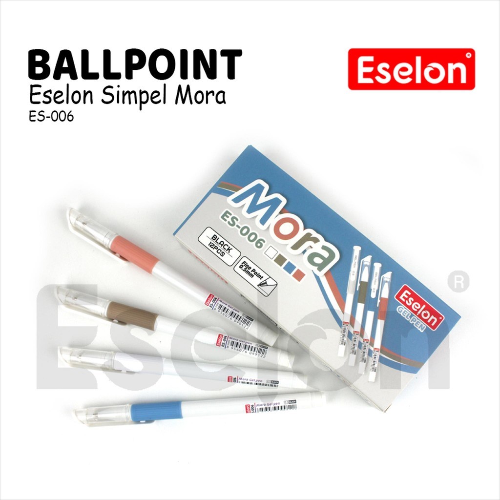 

12PCS Pulpen Gel Office MORA ES-006 / 1pak Pulpen Gel 0.5mm