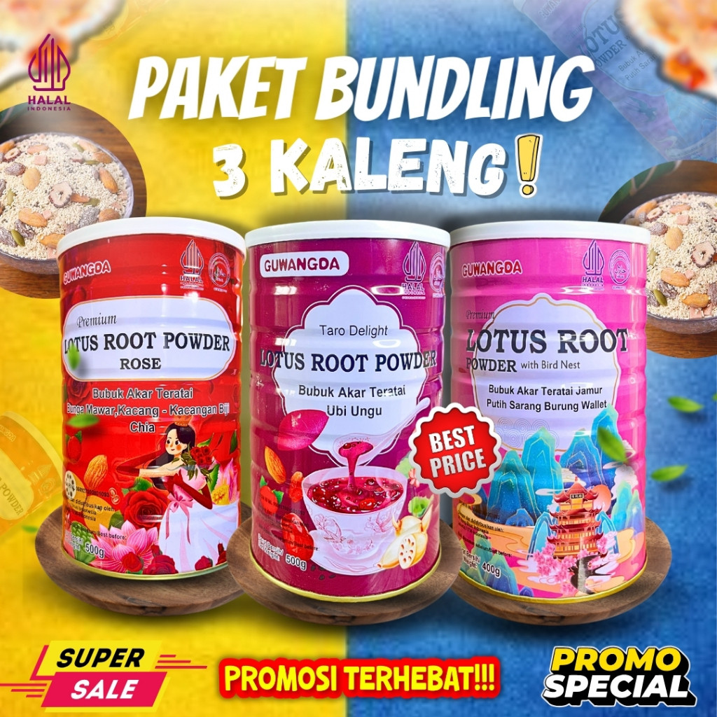 

Buy 2 Get 1 Oufen Lotus Root Powder Akar Teratai/Bubur Lotus Healthy Food Diet Sehat - Makanan Sehat