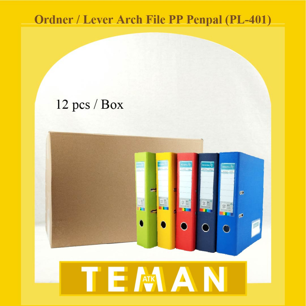 

Ordner / Lever Arch File PP Folio Penpal - isi 12 pcs (PL-401)