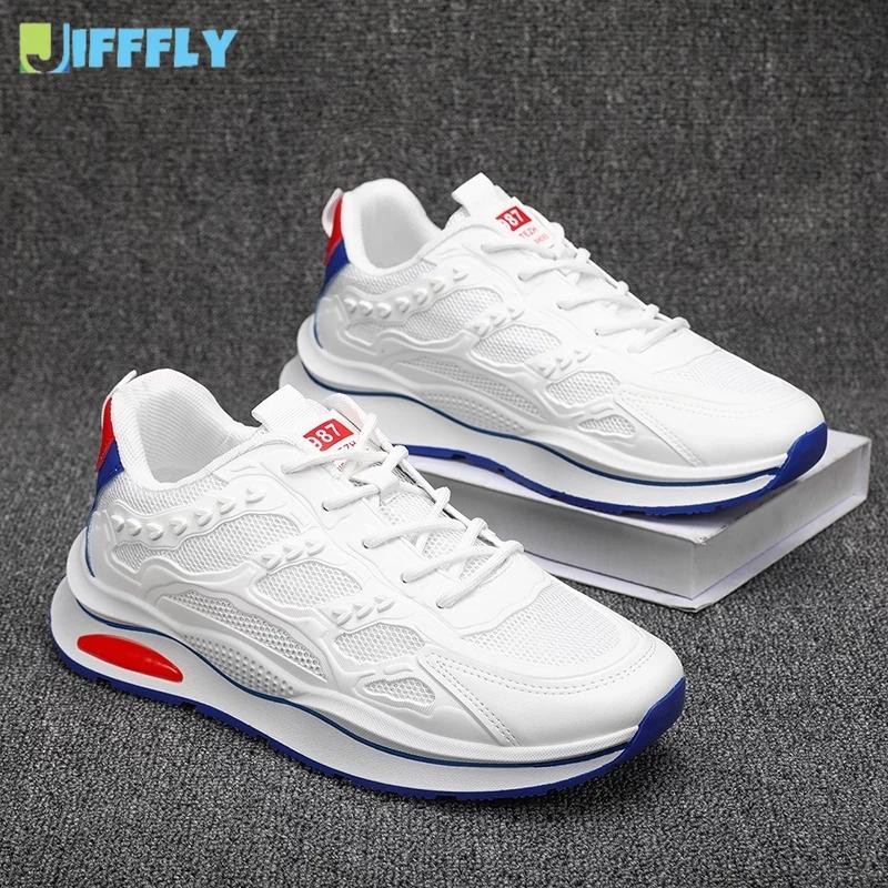 Sepatu Sneakers Pria Warna Putih Sepatu Olahraga Lari Casual Running Fashion Sepatu Cowok Keren