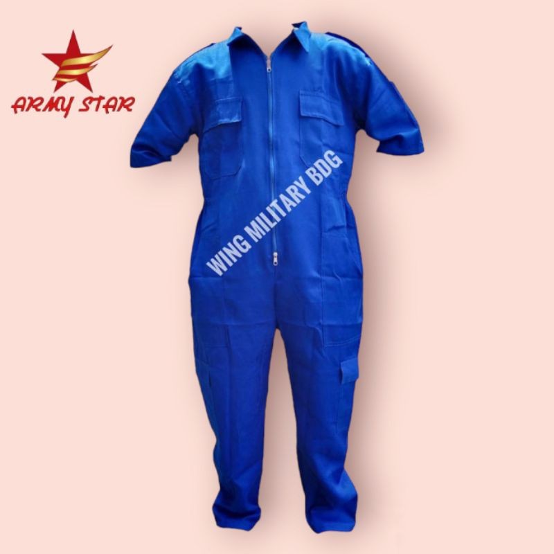 katelpak wearpack lengan pendek/coverall baju bengkel termurah