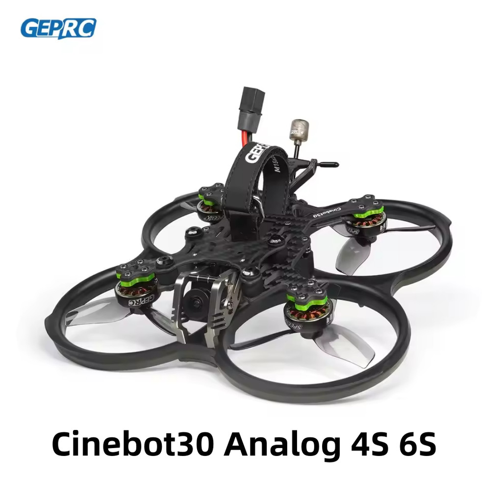GEPRC Cinebot30 Analog 4S 6S Ultralight FPV Racing Drone TBS Nano RX / Caddx Ratel 2 GEP-F722-45A Al