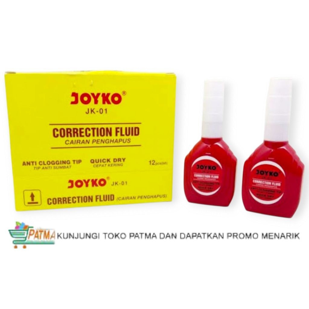 

( READY ) TIPEX CAIR CAIRAN PENGHAPUS JOYKO JK01 1PAK(12PCS)