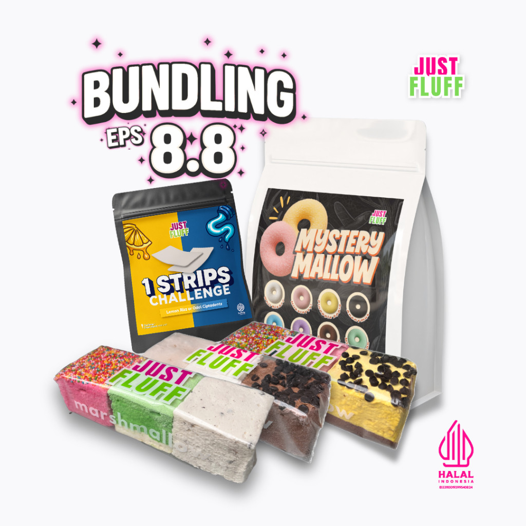 

[SPECIAL PACKAGE 8.8] MARSHMALLOW JUSTFLUFF [HALAL]