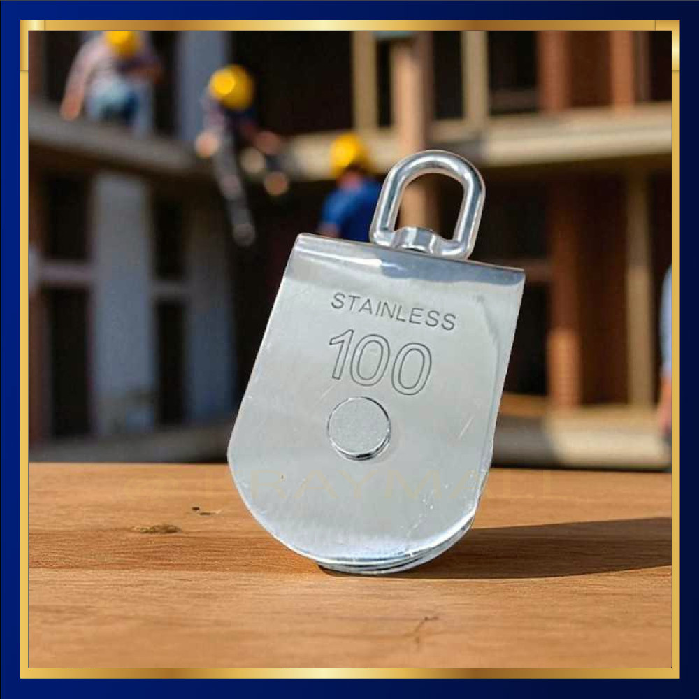 Katrol Kerekan Swivel Pulley Stainless Steel 304 Single Wheel - MAY304