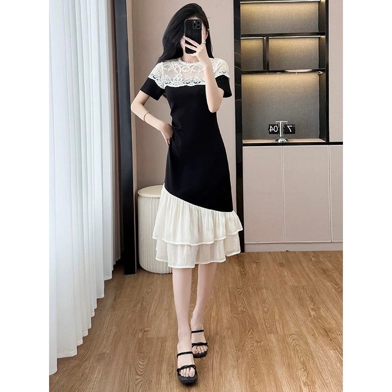 Laudofficial Lucian Dress /Midi Dress Formal Wanita Lengan Pendek