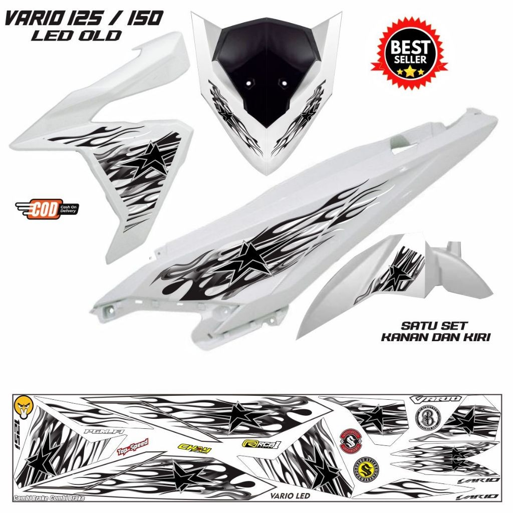 VARIASI STRIPING VARIASI POLET MOTOR HONDA VARIO LED OLD 2014 2016