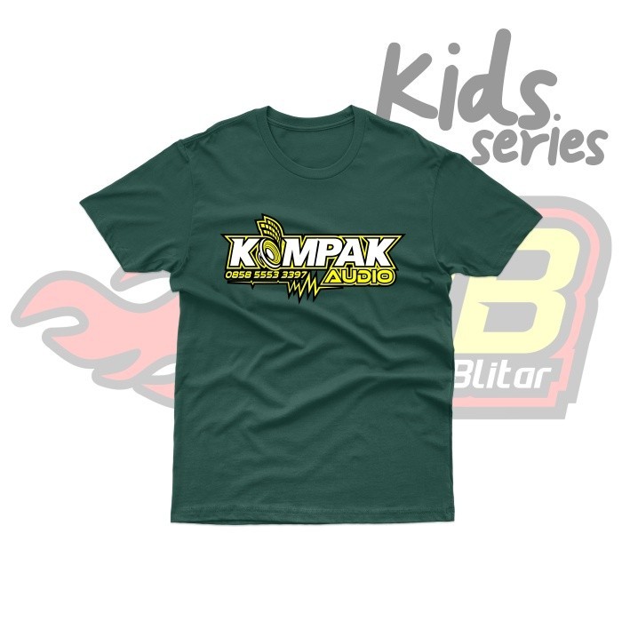 ALY59 | Baju Kaos Anak Distro Kompak Audio Katun Combed #