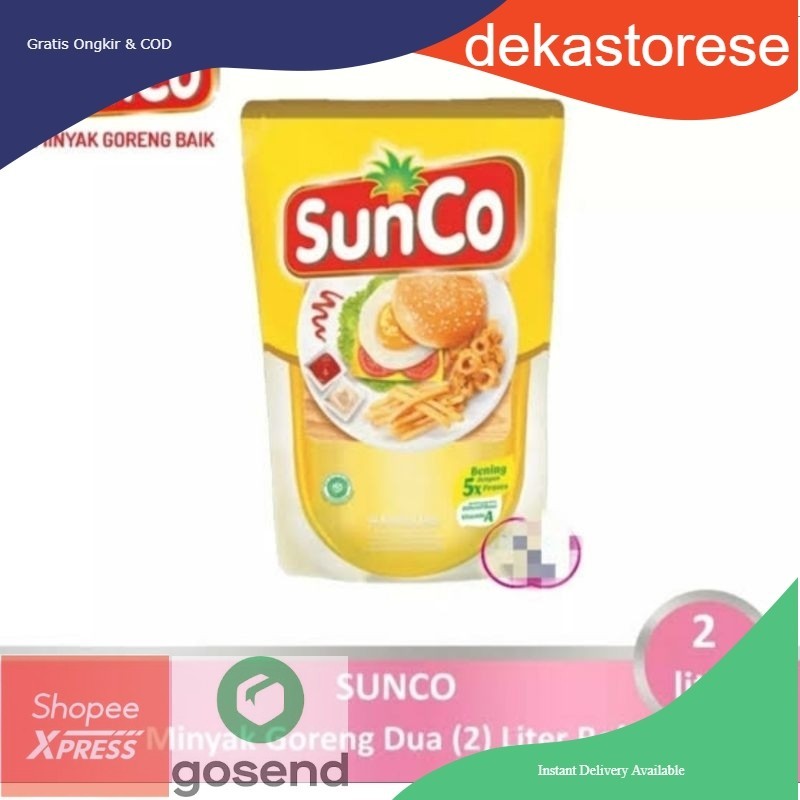 

SUNCO MINYAK GORENG 2 LITER / MINYAK GORENG SUNCO 2 LITER